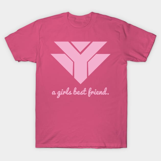 Pink Diamonds are a girls best friend T-Shirt by MGscience